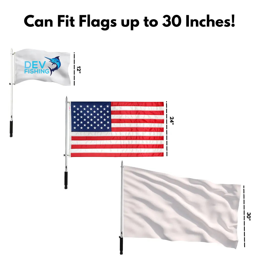 boat flag pole holder