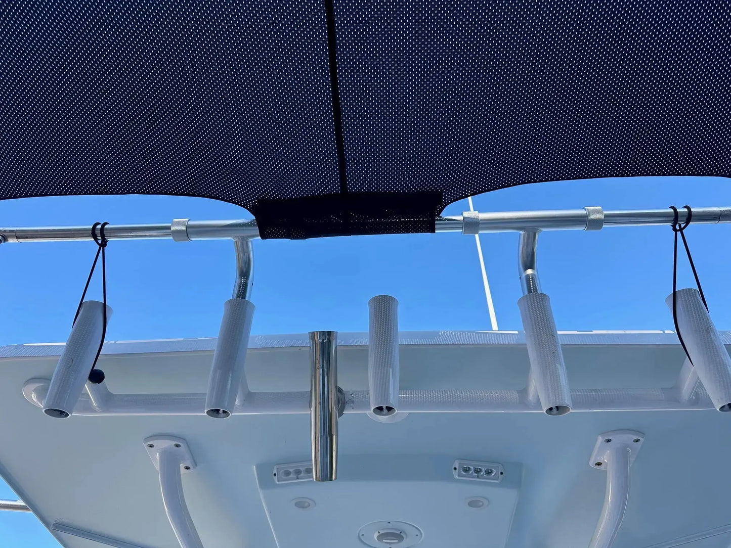 Dev Fishing SS200 Duel Insert Boat Stern Rod Holder Shade Canopy Top Cover 2.0