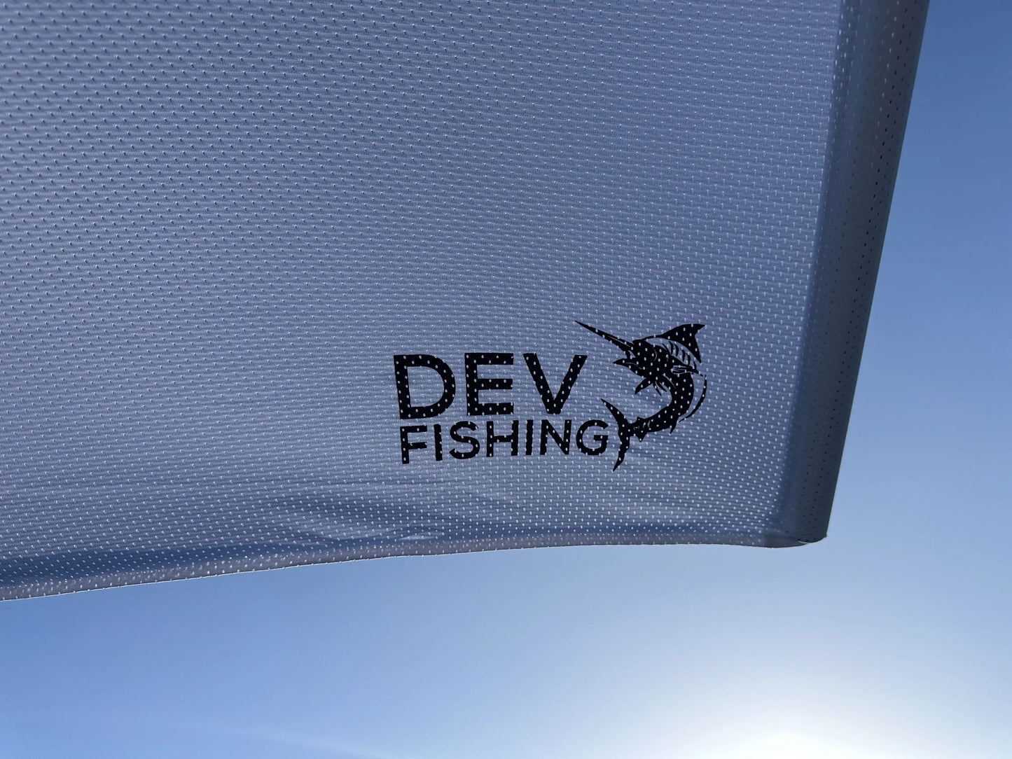 Dev Fishing SS100 Boat Stern Rod Holder Shade Canopy Top Cover (WHITE)
