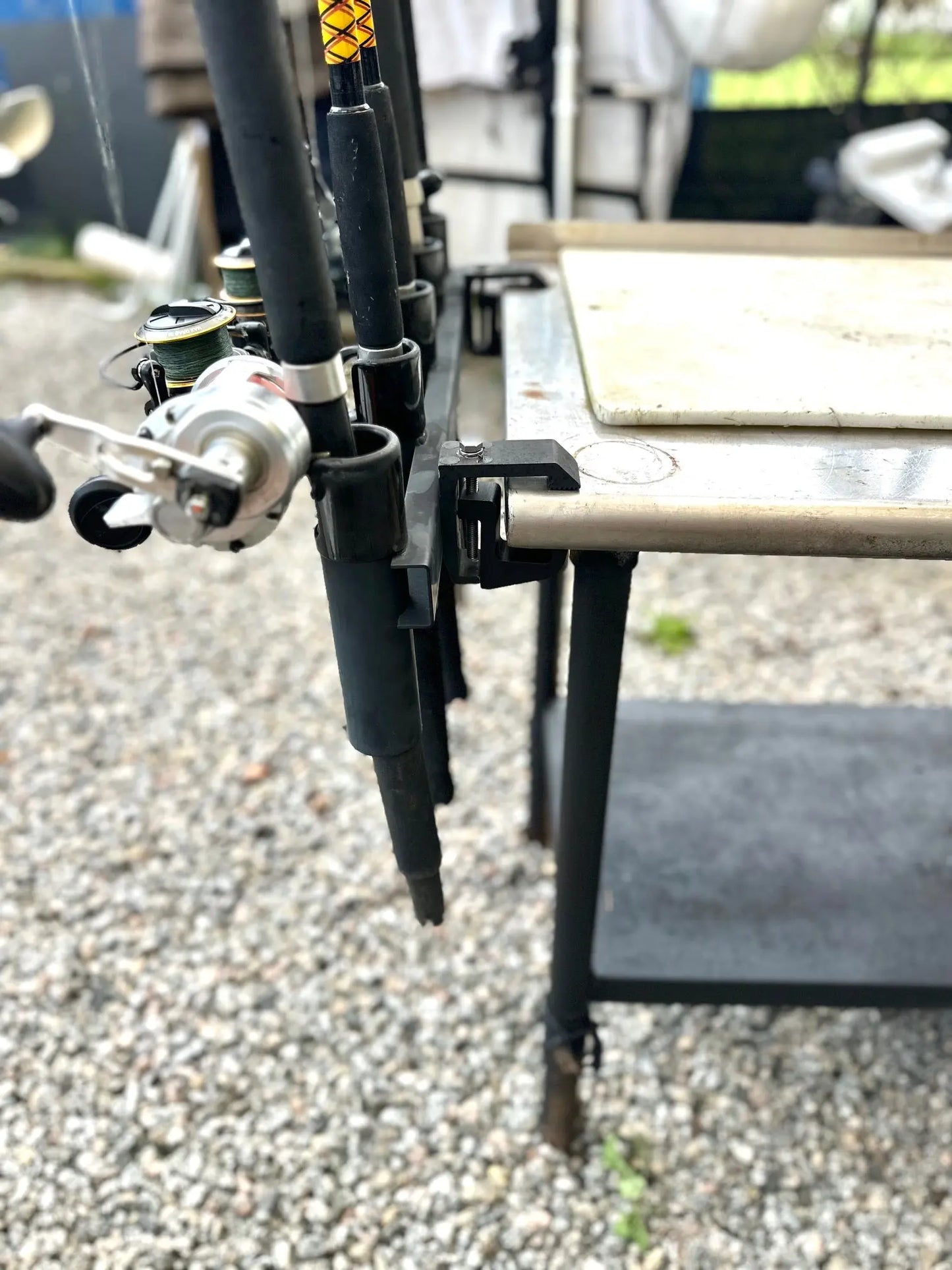 stainless steel table rod holder