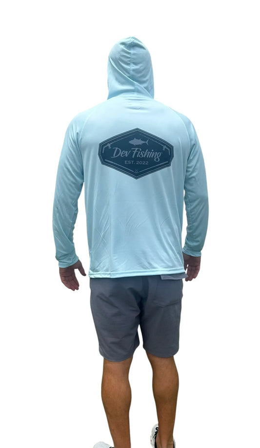 Dev Fishing Mens Hooded Performace Long Sleeve