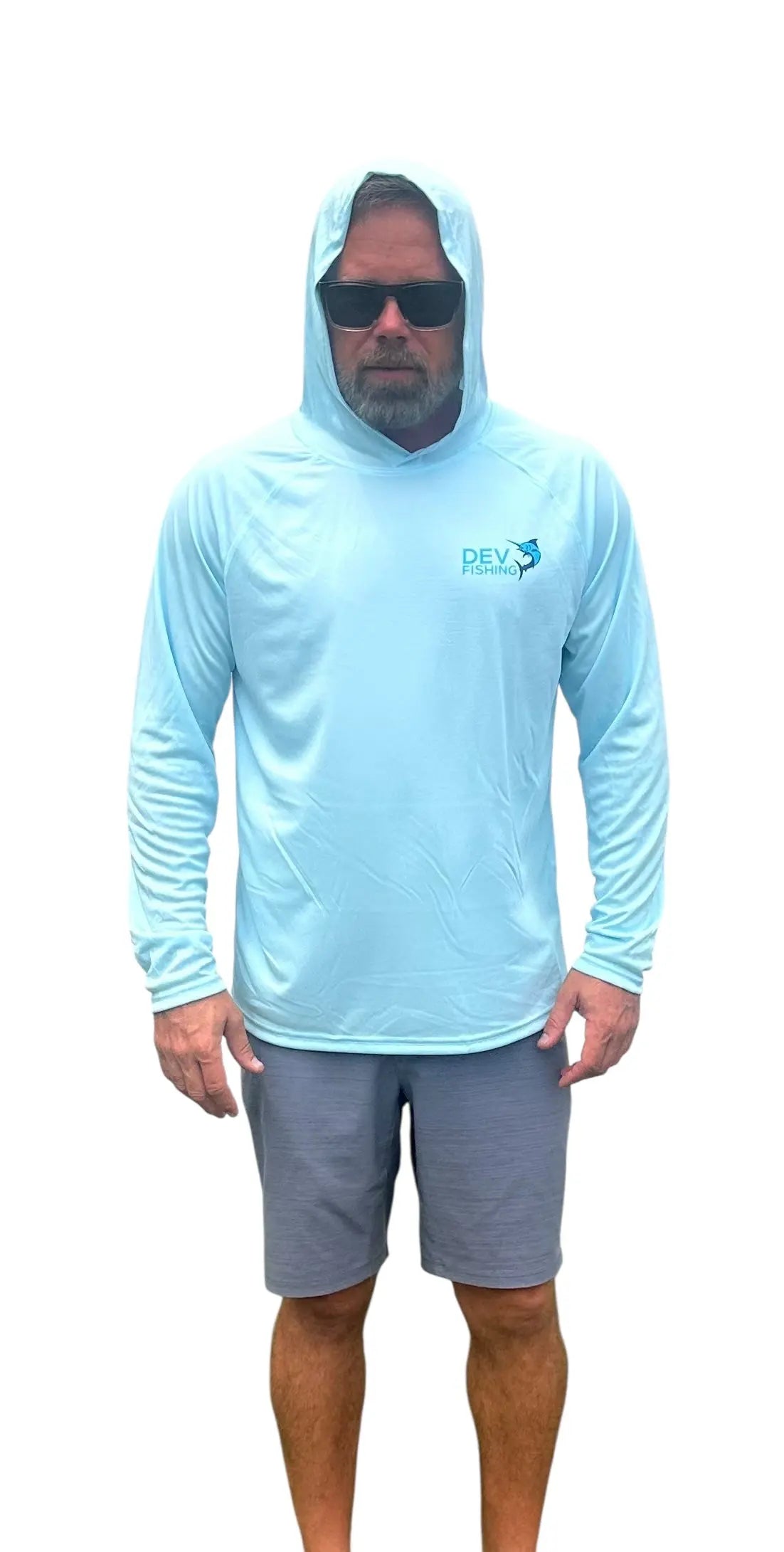 Dev Fishing Mens Hooded Performace Long Sleeve