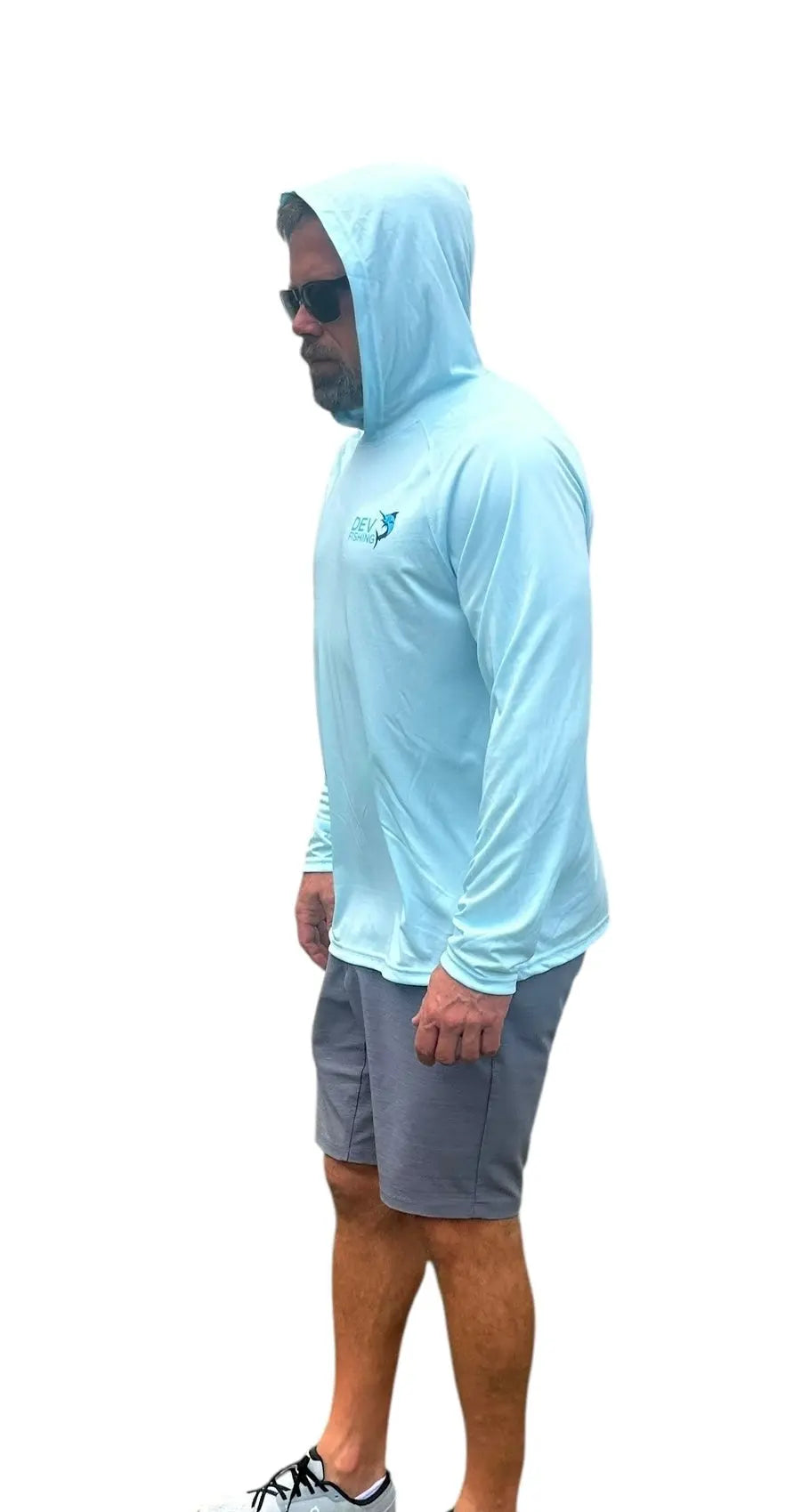 Dev Fishing Mens Hooded Performace Long Sleeve