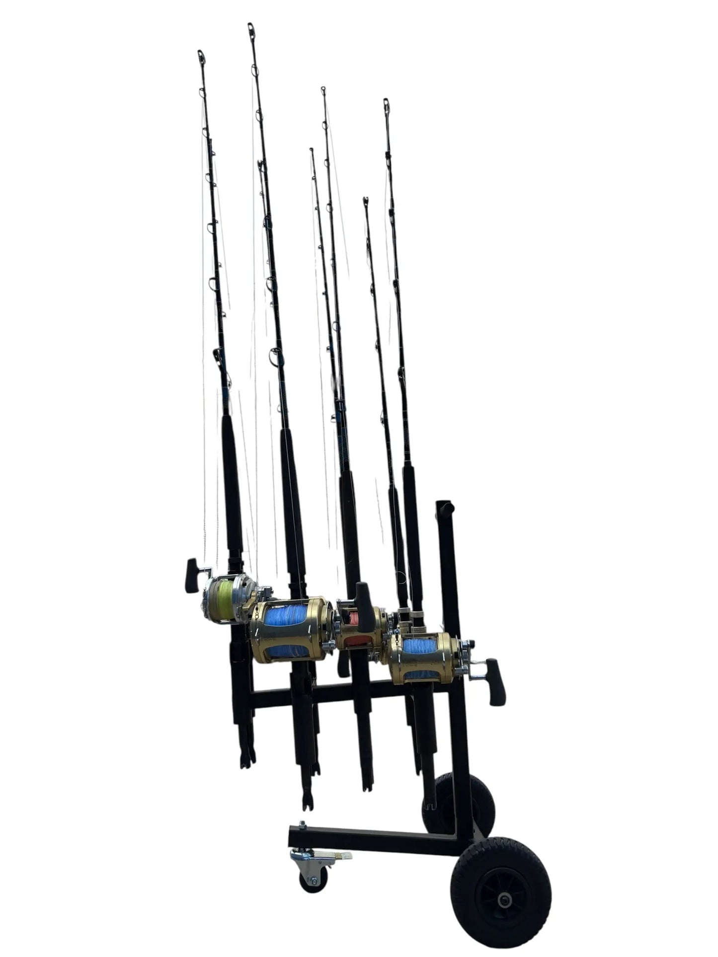 Dev Fishing Offshore Rod Holder Dock Transport Roller Wheel Cart
