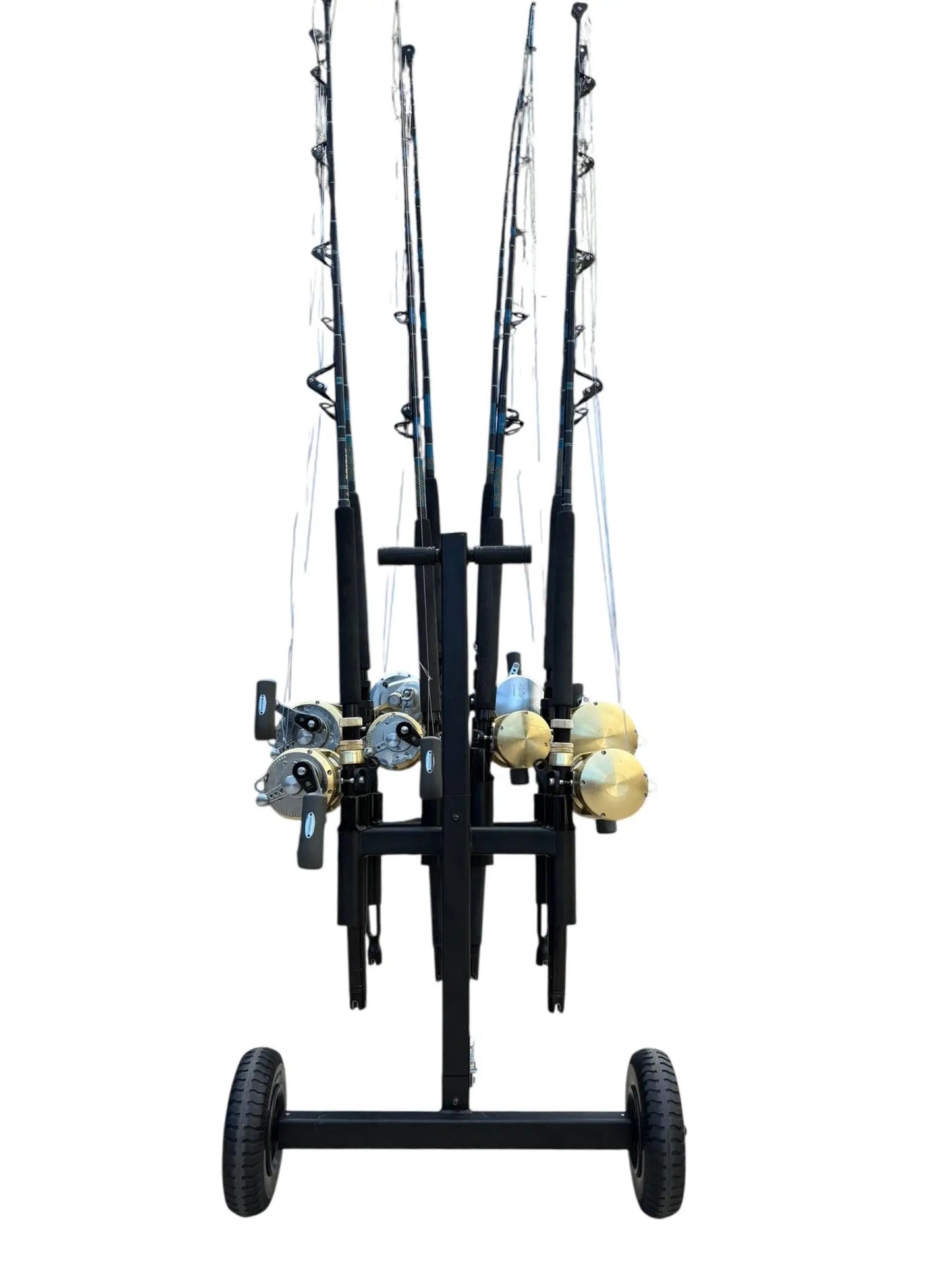 Dev Fishing Offshore Rod Holder Dock Transport Roller Wheel Cart