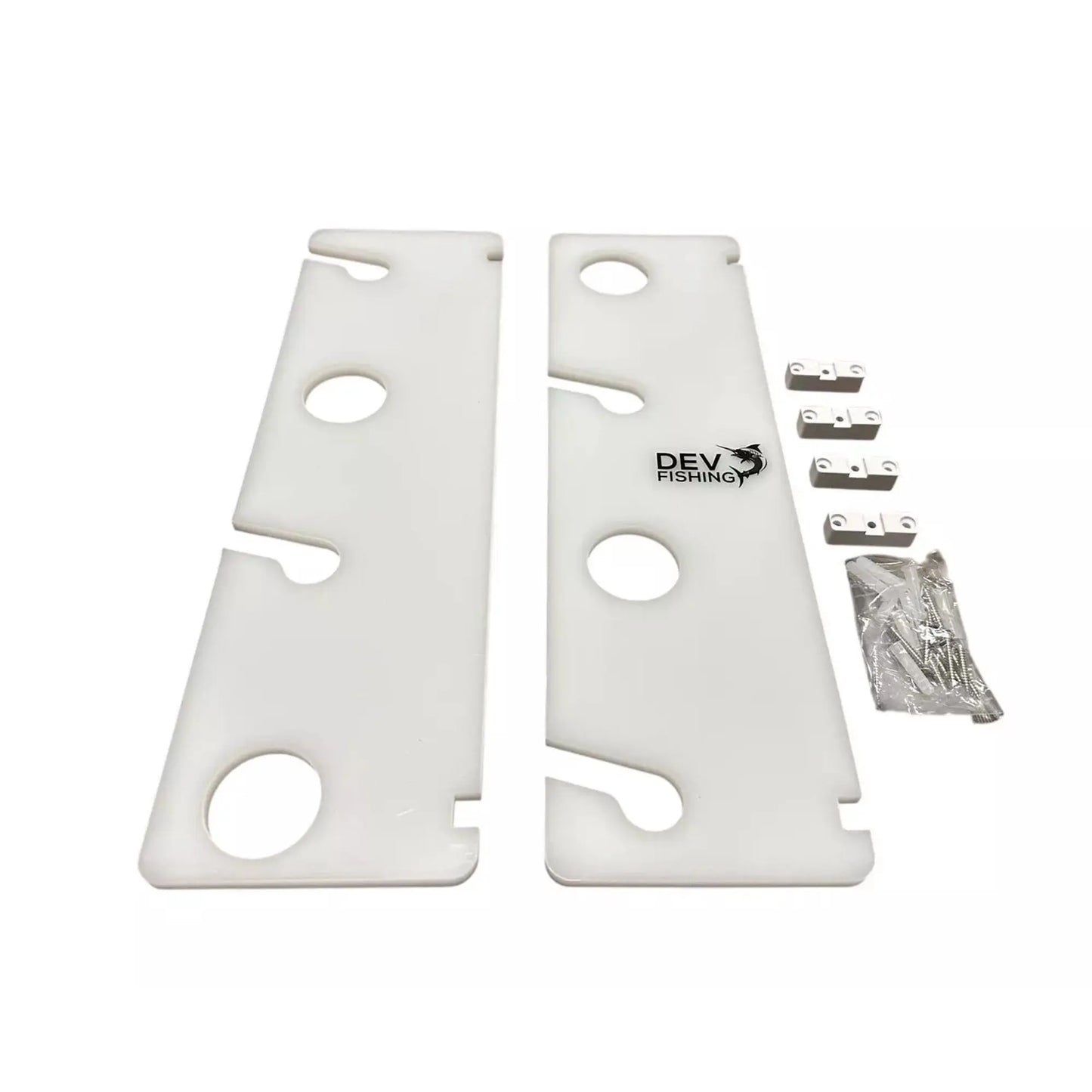 Dev Fishing 4 Rod Horizontal Storage Hanging Wall Organizer Rod Pole Holder Rack