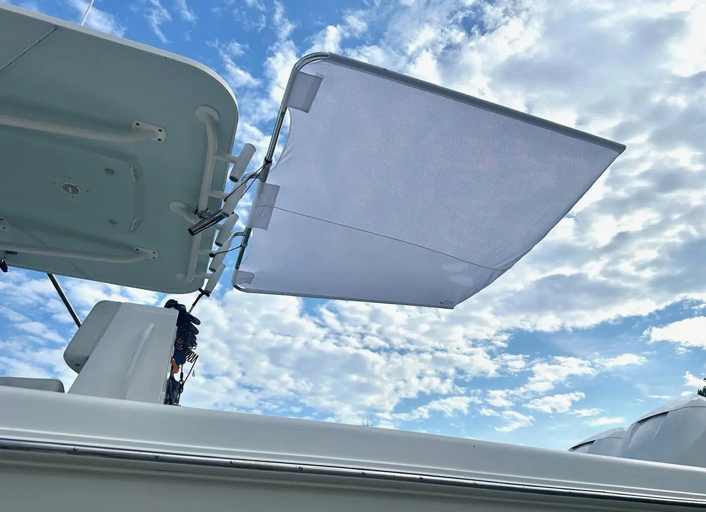 boat rod holder sun shade