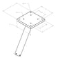 Dev Fishing DRM 200 12" Downrigger Gimbal Mount