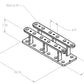 Dev Fishing 12 Pole Stationary Fish Garage Storage Rod Holder