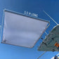 Dev Fishing SS100 Boat Stern Rod Holder Shade Canopy Top Cover (WHITE)