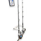 Dev Fishing FPH2 Collapsible Dual Bent Butt Fishing Rod Wall Storage Holder