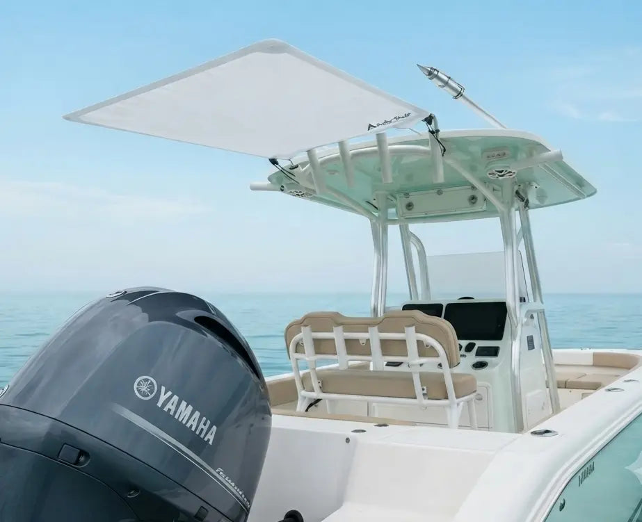 Dev Fishing SS50 Center Console Rod Holder Stern Boat Sun Shade WHITE