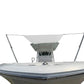 Dev Fishing UBS 100 Bow / Stern / Side Canopy Boat 18-25FT Pole Sun Shade WHITE Dev Fishing