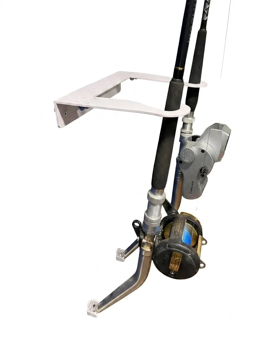 Dev Fishing FPH2 Collapsible Dual Bent Butt Fishing Rod Wall Storage Holder