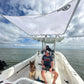 Dev Fishing Fabric Boat Stern Rod Holder Shade Canopy Top Cover (BLACK)