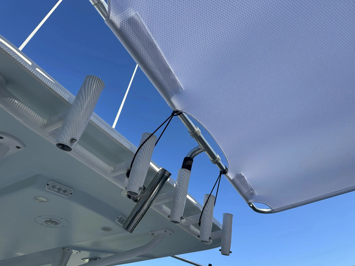 Dev Fishing SS100 Boat Stern Rod Holder Shade Canopy Top Cover (BLACK)