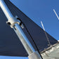 Dev Fishing Universal UBS 100 Pole Stern / Side Boat Canopy Sun Shade WHITE