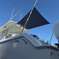 Dev Fishing Universal UBS 100 Pole Stern / Side Boat Canopy Sun Shade WHITE