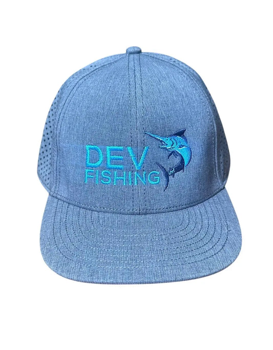 Dev Fishing Gray Ogio Performance Snapback Hat