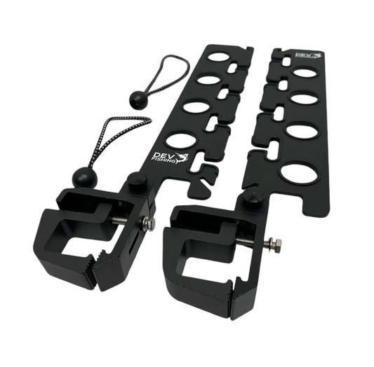 Dev Fishing RB 200 Truck Bed Rail Horizontal Adjustable Fishing Rod Holder