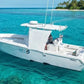 Dev Fishing UBS 200 Bow/ Stern / Side Canopy Boat 25-33FT Pole Sun Shade WHITE