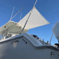 Dev Fishing UBS 200 Bow/ Stern / Side Canopy Boat 25-33FT Pole Sun Shade WHITE