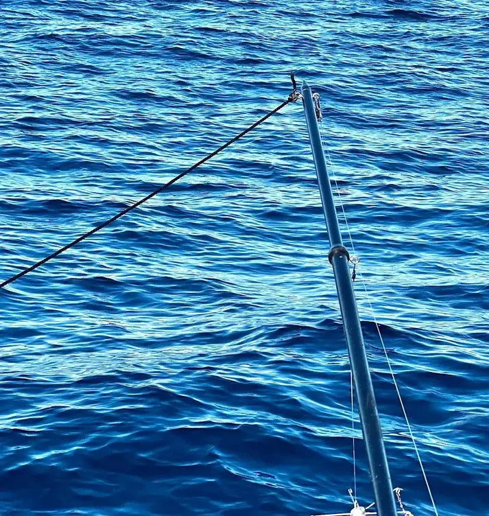 Dev Fishing 7ft Aluminum Telescoping Outrigger Pole fits #4 Bent Butt