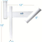 1x Dev Fishing Dual Offset Fishing Teaser Dredge Rod Spreader Outrigger Boat Trolling Holder