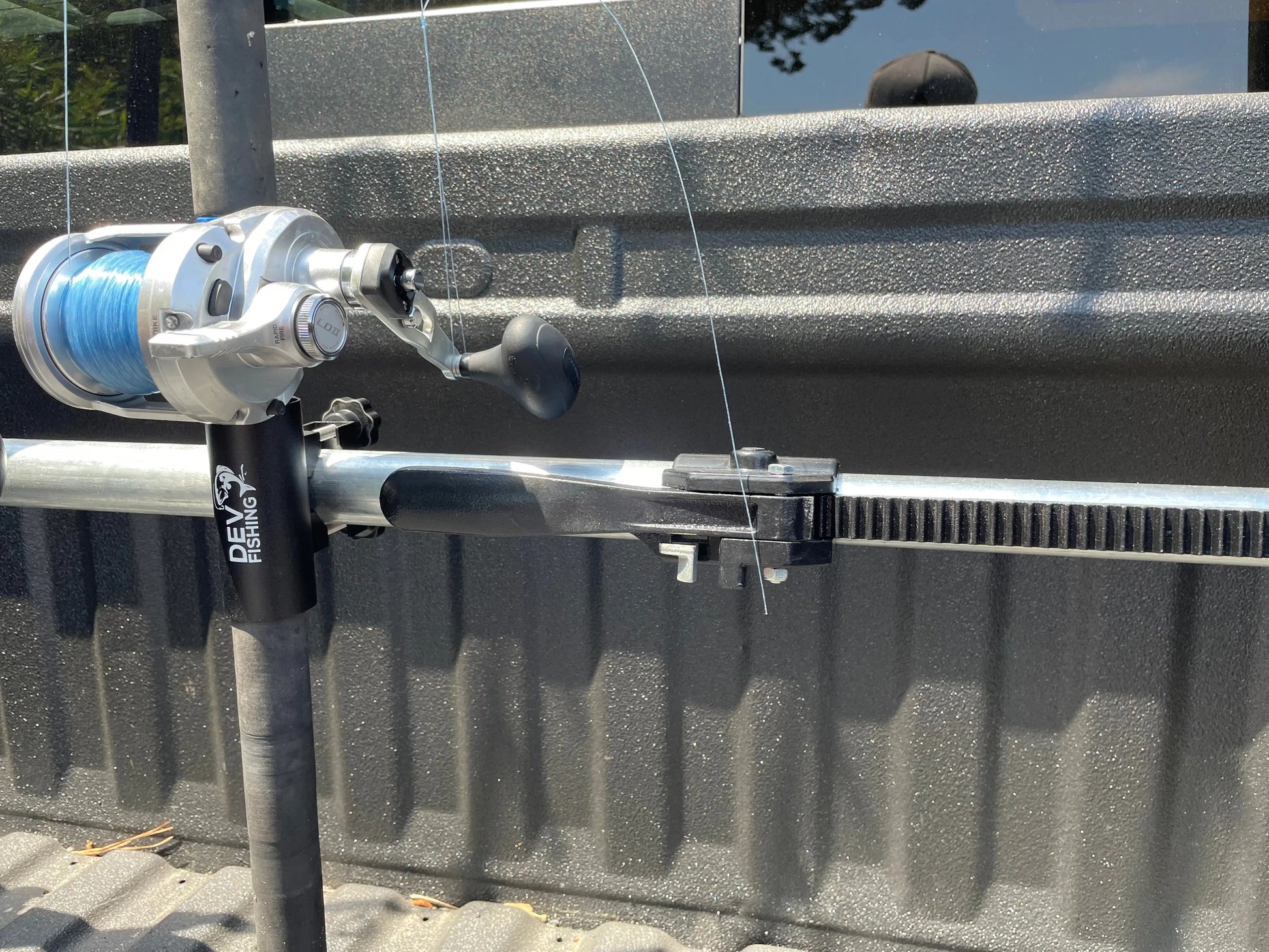 Dev Fishing RB 100 Truck Bar Bed Fishing Rod Pole Adjustable Holder - DevFishing Dev Fishing RB 100 Truck Bar Bed Fishing Rod Pole Adjustable Holder - DevFishing