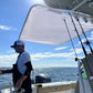 Dev Fishing Fabric Boat Shade Canopy Top Cover (Black)