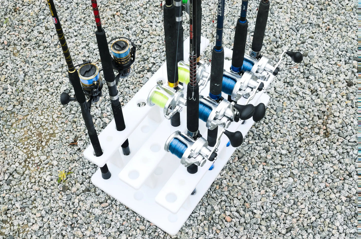 conduit fishing rod holder Dev Fishing 18 Pole Stationary Fish Rod Holder