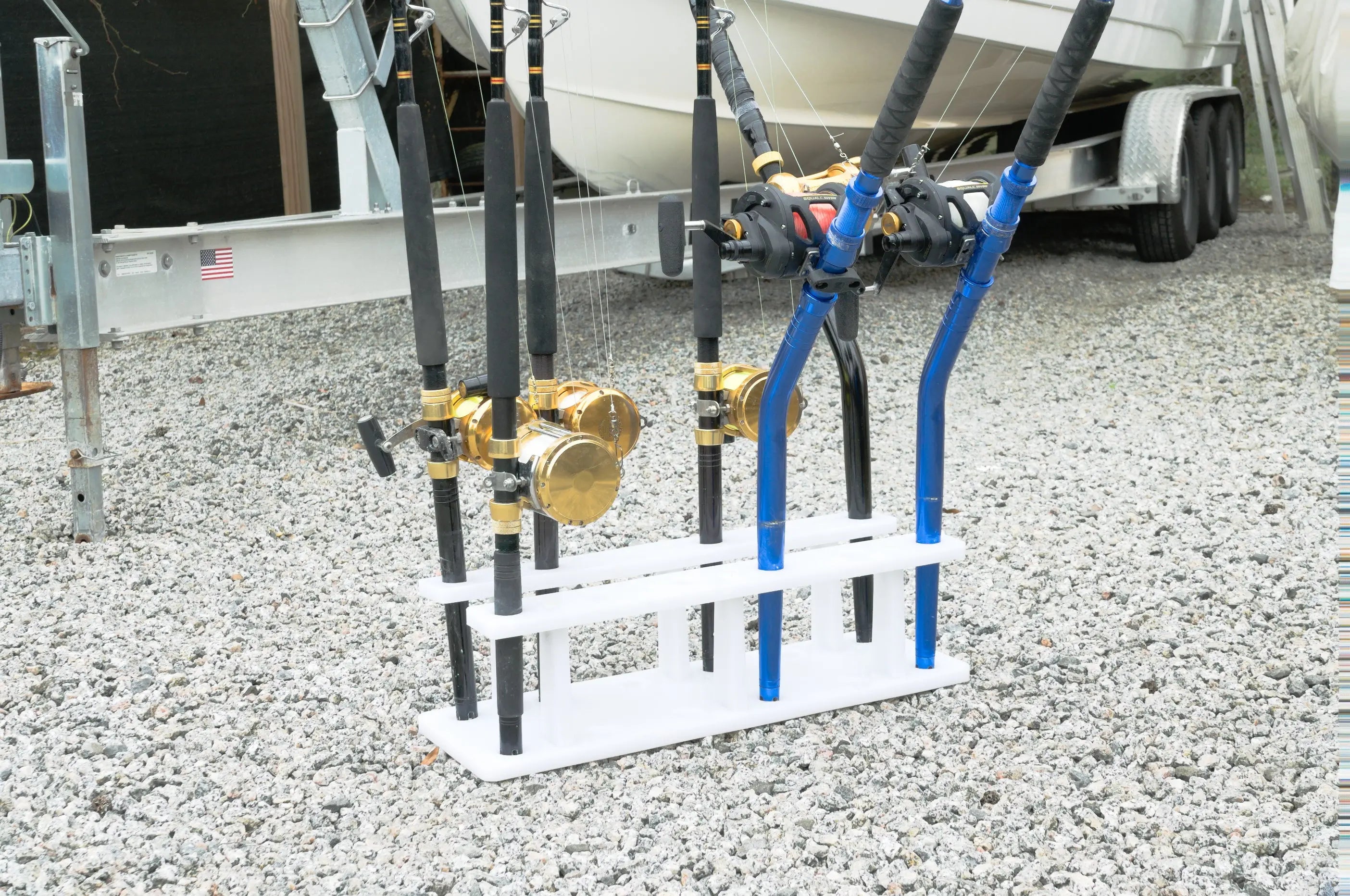 Dev Fishing 12 Pole Stationary Fish Rod Holder