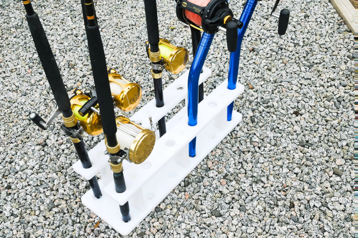 moeller fishing rod holder Dev Fishing 12 Pole Stationary Fish Rod Holder