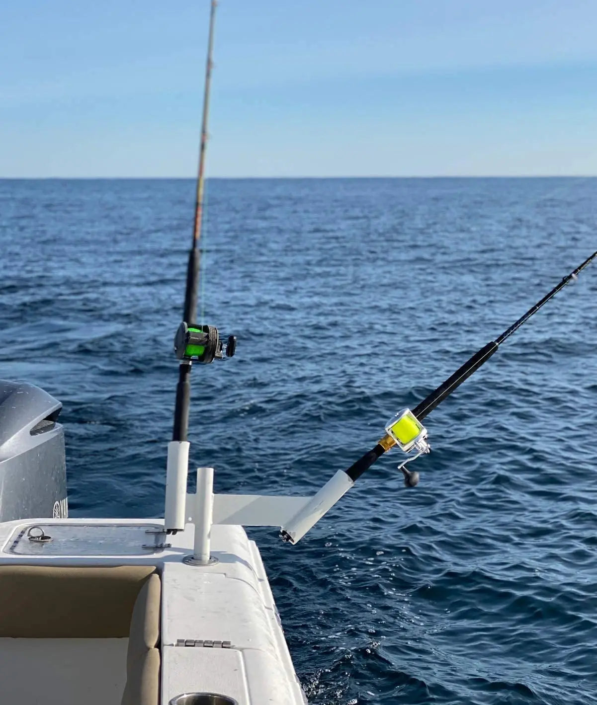 Dev Fishing Dual Offset Fishing Teaser Dredge Rod Spreader Outrigger Boat Trolling Holders Pair - DevFishing